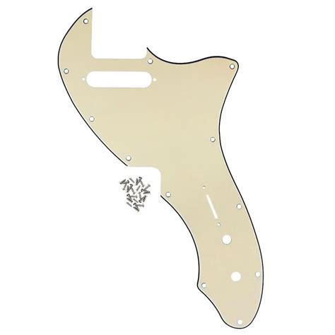 Brio Thinline 69 Pickguard 12 Holes 3 Ply Cream Reverb