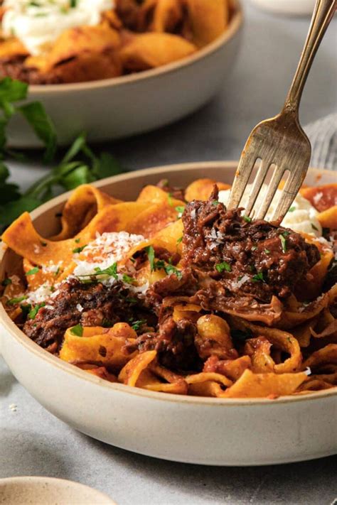 Short Rib Ragu With Pappardelle Confetti Bliss