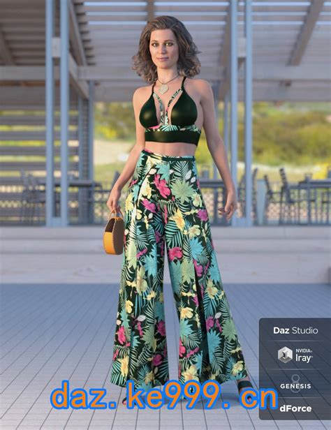 Dforce Bali Babe Outfit For Genesis 8 Females 小艺daz素材站