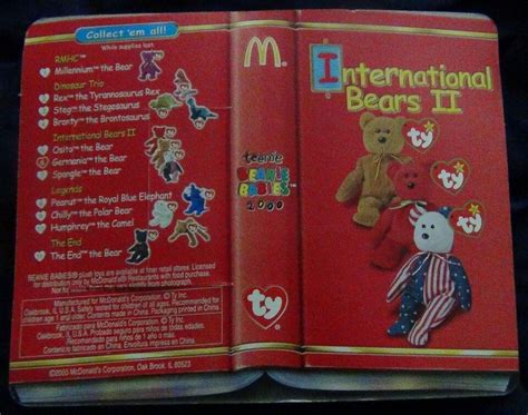 Ty Germania The Bear Beanie Baby International Bears Ii Mc Donald S