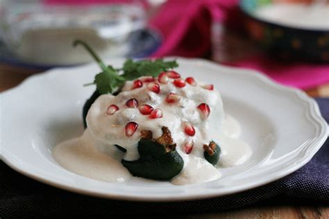 Chiles en Nogada (Chilies in Walnut Sauce) - not just baked