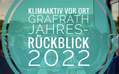 Jahresrückblick 2022 Klimaaktiv Vor Ort