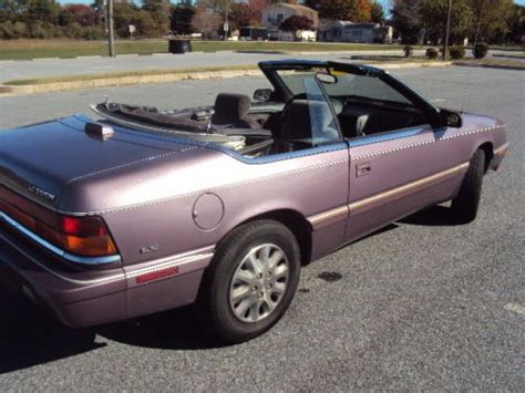 Sell used 1995 Chrysler LeBaron LX Convertible Maryland Inspected No Reserve in Ocean City ...