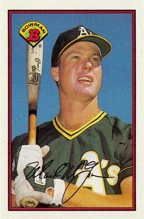 1989 Bowman 197 Mark McGwire Trading Card Database