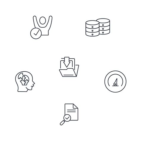 Big Data Icons Set Big Data Pack Symbol Vector Elements For Infographic Web 9922453 Vector Art