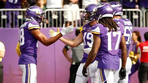 Jefferson Thielen And Cook To Play Sunday Against Panthers Pierce