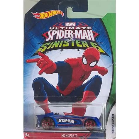 Embalagem Danificada Hot Wheels Ultimate Spider Man Vs Sinister Monoposto Universo Hot