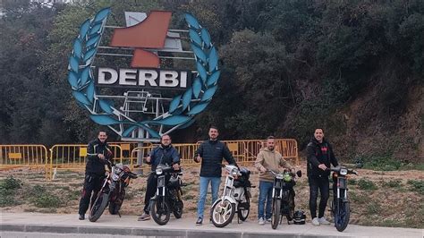 Derbi Senda Xtreme SM Salida al laurel de Derbi y a la antigua fábrica