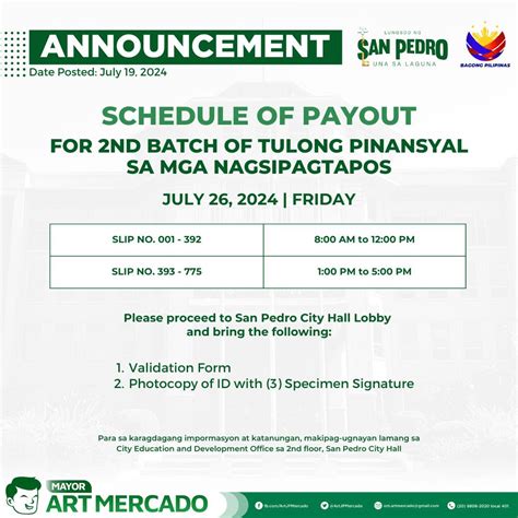 Tulong Pinansyal Para Sa Mga Nagsipagtapos Ay 2023 2024 City Of San