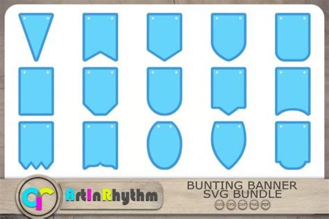 Bunting Banners Svg Banner Svg Bundle Graphic By Artinrhythm