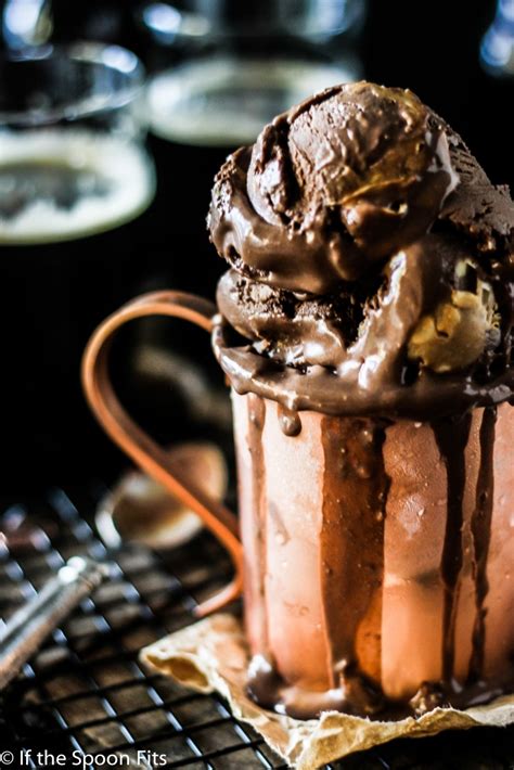 Dark Chocolate Peanut Butter Porter Ice Cream – if the spoon fits