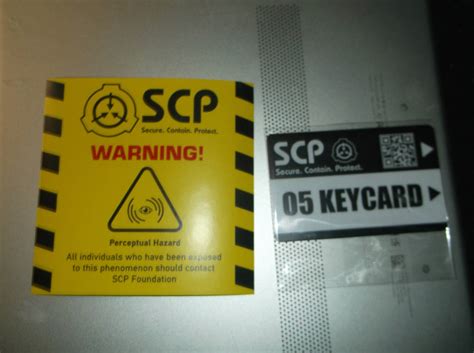 Scp Warning Sign And Keycard By Godofwarlover On Deviantart