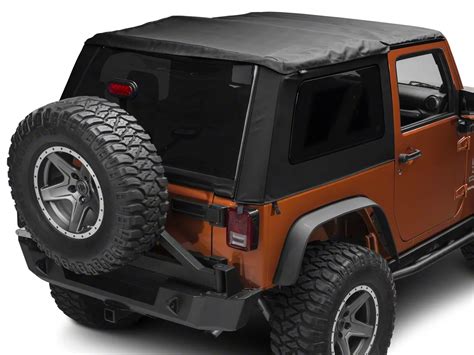 Bestop Jeep Wrangler Trektop NX Glide Soft Top Black Twill 54922 17