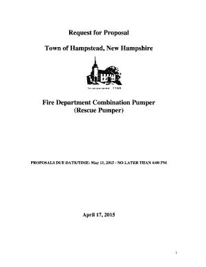 Fillable Online Hampsteadnh Town Of Hampstead New Hampshire