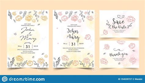 L Invitation De Mariage Florale Invitent Vous Remercient Design De