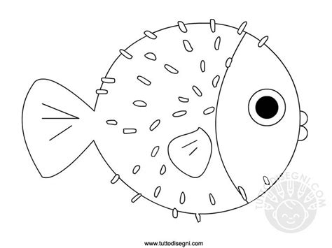 Pesce Palla Disegno Da Colorare Tuttodisegni