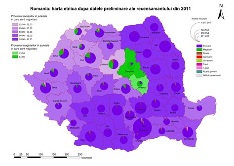 Ethnic map of Romania according to the most recent census (2011) : MapPorn