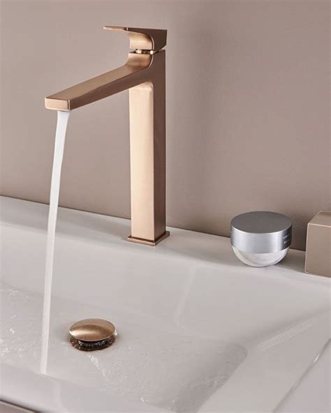 Brushed Bronze Bathroom Inspiration | hansgrohe | Bronze bathroom fixtures, Bronze bathroom ...