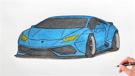 How To Draw A Lamborghini Huracan Liberty Walk Drawing Car