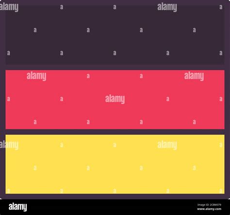 German Flag Line And Fill Style Icon Design Germany Landmark And