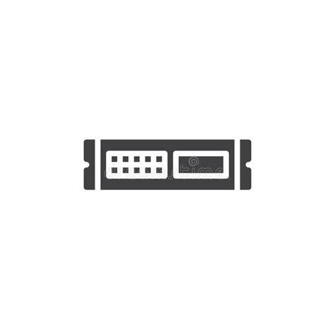 Rack Unit, Server Icon Vector, Filled Flat Sign, Solid Pictogram ...