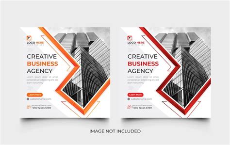 Premium Vector Corporate Social Media Template Set