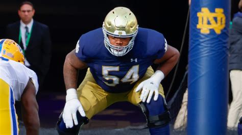 Notre Dame Lineman Blake Fisher Has A Lot To Gain At The NFL Scouting ...