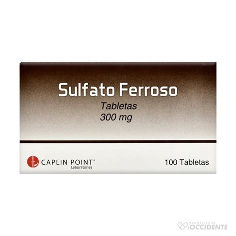 SULFATO FERROSO 300MG TAB X 10 TABLETAS CAJA 10 BLISTER CAPLIN