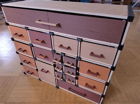Cardboard Drawer Cabinet Keeya Kizaeu