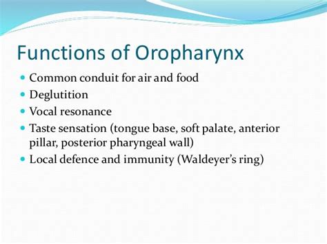 Physiology of pharynx