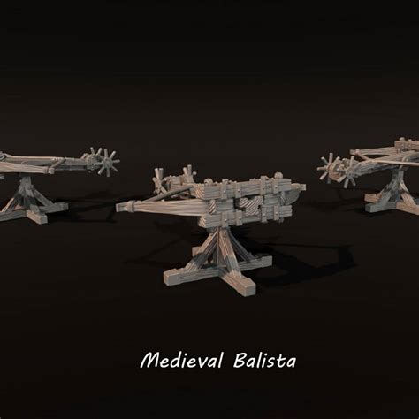 Medieval Ballista And Crew Day Of Battle Games Pod