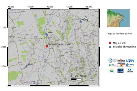 Tremor De Terra Foi Registrado Na Regi O De Bom Jesus Da Lapa