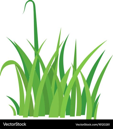 Fragment Of A Green Grass Royalty Free Vector Image