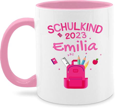 Tasse Tassen 325ml Personalisiert Mit Namen Einschulung Geschenke