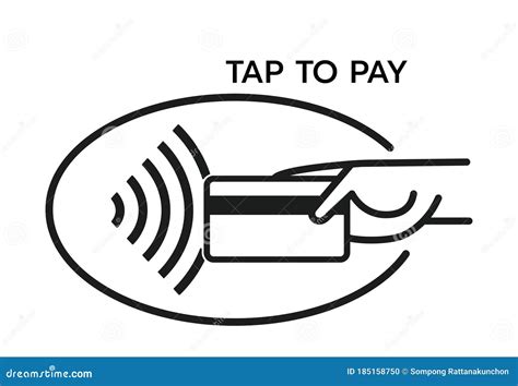 Tap To Pay Concept Contactless Payment Credit Card And Hand Tap Pay