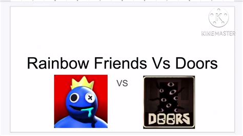 Roblox Rainbow Friends Vs Doors Youtube