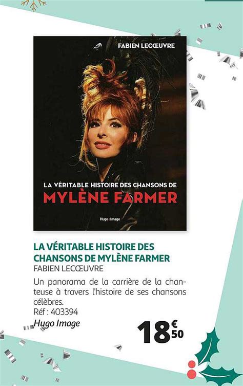 Offre La V Ritable Histoire Des Chansons De Myl Ne Farmer Chez Auchan