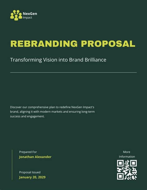 Rebranding Proposal Template Prntbl Concejomunicipaldechinu Gov Co