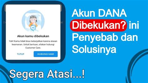 Penyebab Akun Dana Dibekukan Cara Mengatasi Akun Dana Yang Dibekukan