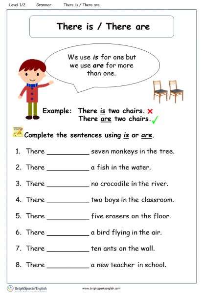 There Is There Are Worksheet English Treasure Trove