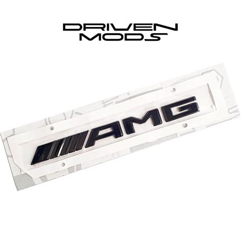 Genuine Black Mercedes AMG Boot Badge Rear Emblem Logo AMG Boot Decal