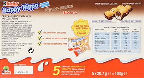 Kinder Happy Hippo Nutritional Information - Nutrition Pics