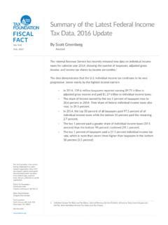 Summary Of The Latest Federal Income Tax Data Update Summary Of