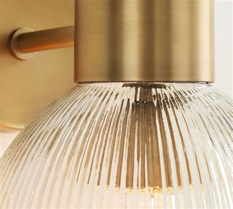 Valerie Ribbed Glass Sconce Pottery Barn