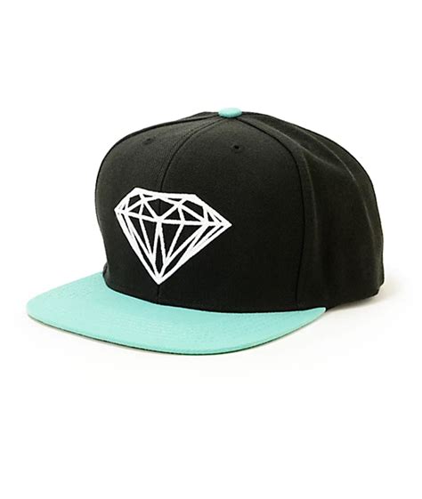 Diamond Supply Co Brilliant Black And Blue Snapback Hat Zumiez