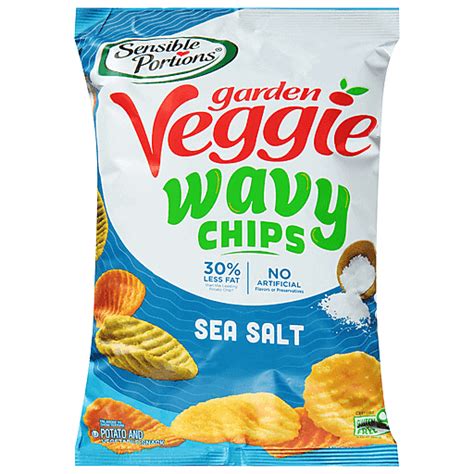 Sensible Portions Potato Vegetable Snack Wavy Sea Salt 5 Oz