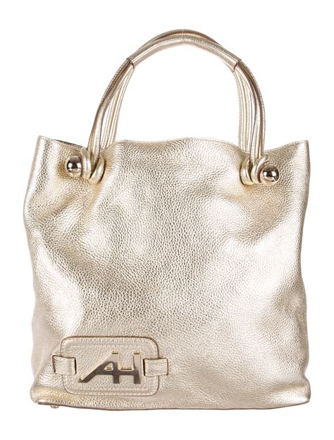 Anya Hindmarch Metallic Leather Tote Handbags Wah21311 The Realreal