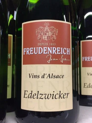 Jean Luc Freudenreich Edelzwicker Vivino