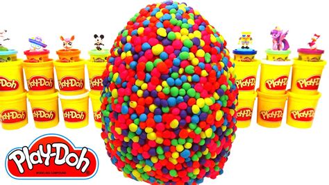 Huevo Sorpresa Gigante De Arcoiris Play Doh Aprende Los Colores Con