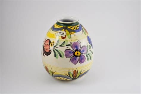 Gallerymichel Bay Keramic Vintage West German Hand Painted Pottery Vase